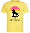 Мужская футболка Lion king sunset Лимонный фото