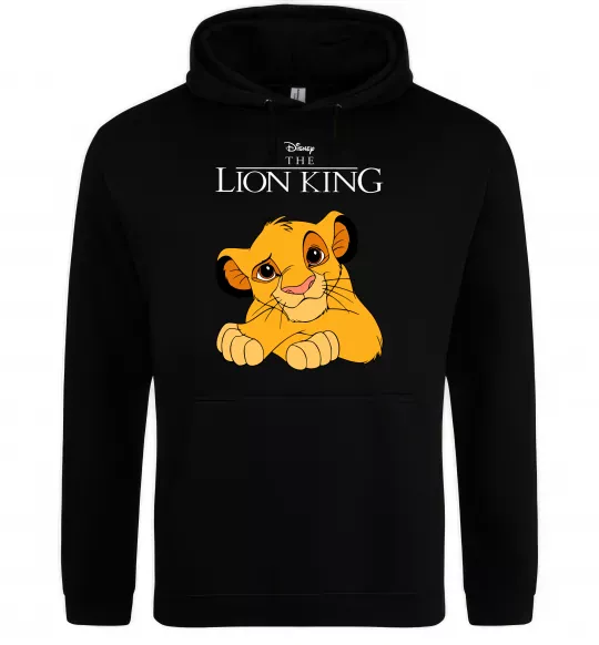 Мужская толстовка (худи) The Lion king Simba Черный фото