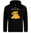 Мужская толстовка (худи) The Lion king Simba Черный фото