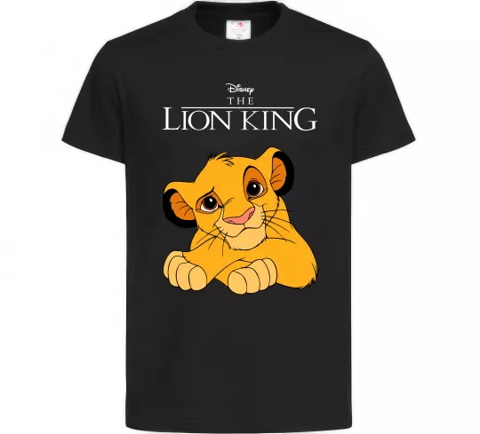 Дитяча футболка The Lion king Simba Чорний фото