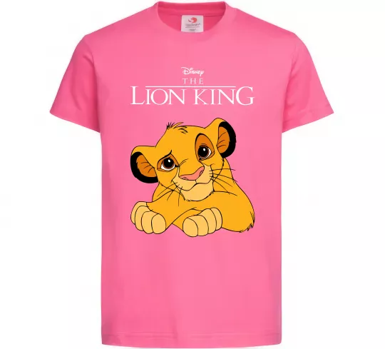 Дитяча футболка The Lion king Simba Яскраво-рожевий фото