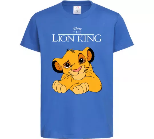 Дитяча футболка The Lion king Simba Яскраво-синій фото