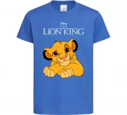 Детская футболка The Lion king Simba Ярко-синий фото