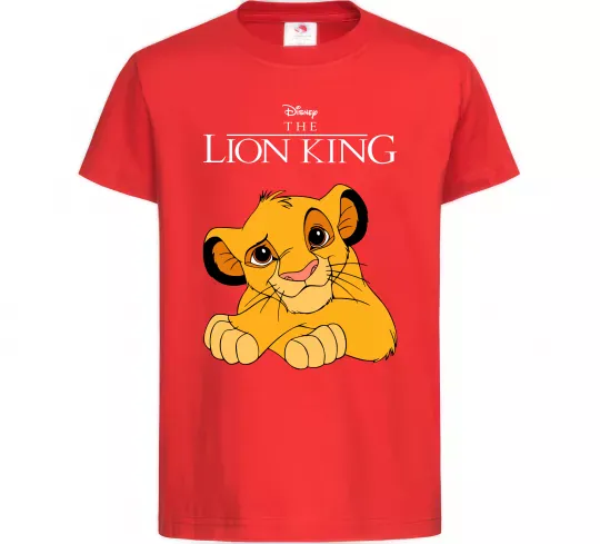 Дитяча футболка The Lion king Simba Червоний фото