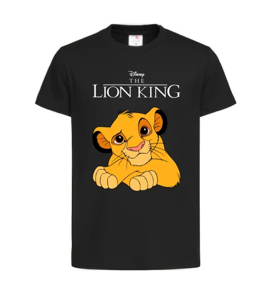 Детская футболка The Lion king Simba Черный фото