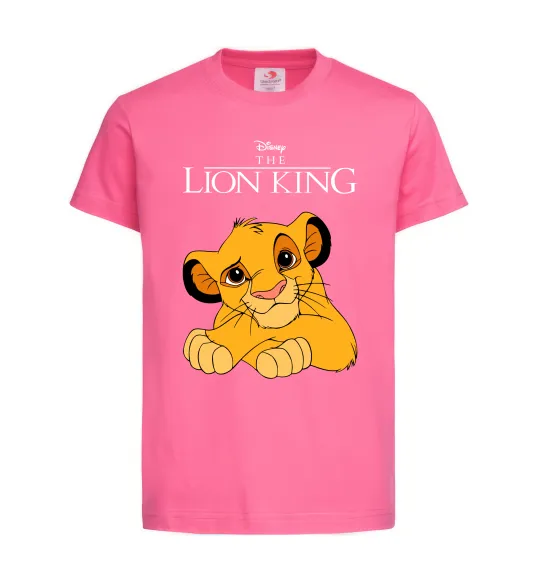Детская футболка The Lion king Simba Ярко-розовый фото