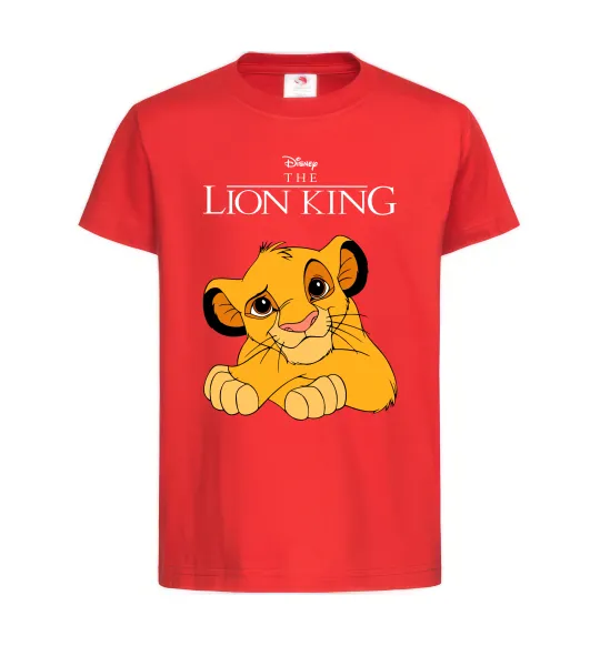 Детская футболка The Lion king Simba Красный фото