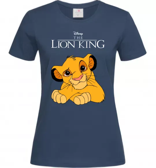 Жіноча футболка The Lion king Simba Темно-синій фото