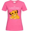 Жіноча футболка The Lion king Simba Яскраво-рожевий фото