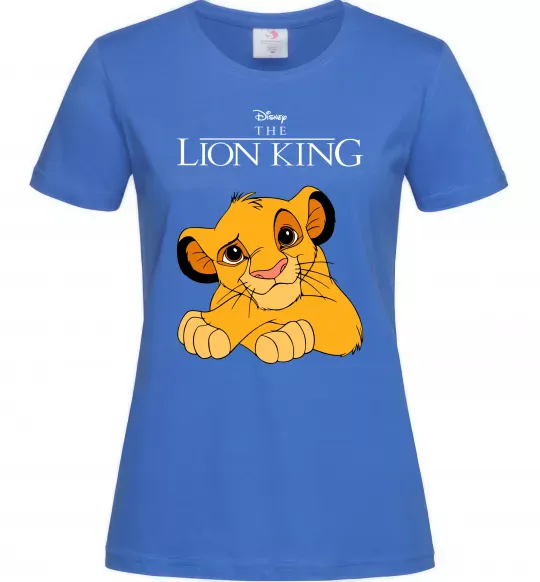 Жіноча футболка The Lion king Simba Яскраво-синій фото