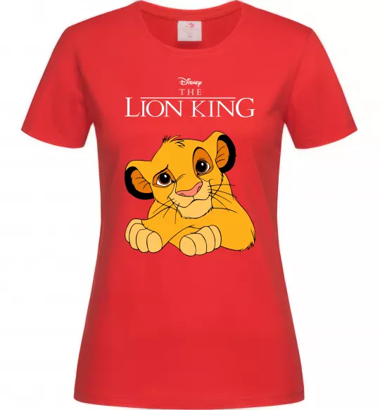 Жіноча футболка The Lion king Simba Червоний фото