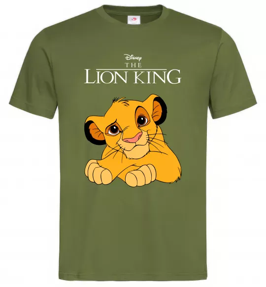 Мужская футболка The Lion king Simba Оливковый фото