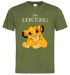 Мужская футболка The Lion king Simba Оливковый фото