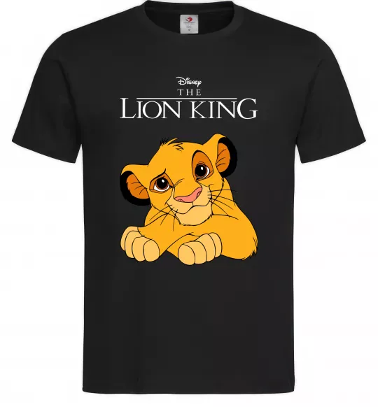 Мужская футболка The Lion king Simba Черный фото