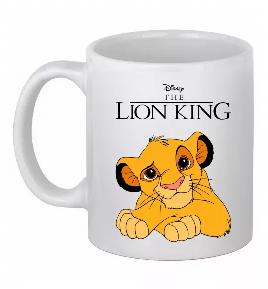 Чашка керамічна The Lion king Simba Білий фото