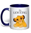 Чашка с цветной ручкой The Lion king Simba Глубокий темно-синий фото