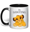Чашка с цветной ручкой The Lion king Simba Черный фото