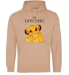 Мужская толстовка (худи) The Lion king Simba Песочный фото