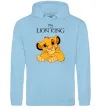 Чоловіча толстовка (худі) The Lion king Simba Блакитний фото