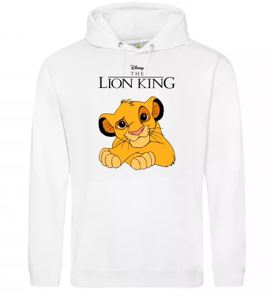 Женская толстовка (худи) The Lion king Simba Белый фото