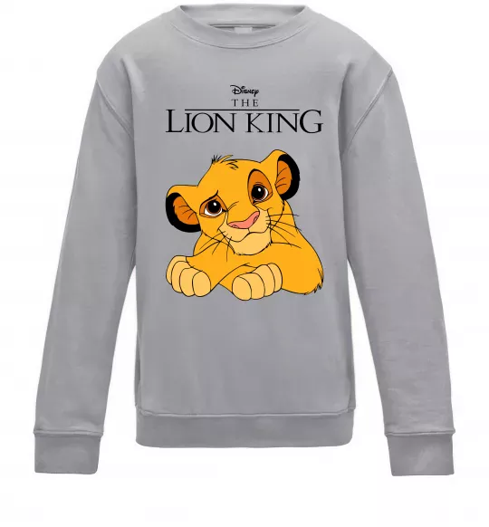 Дитячий світшот The Lion king Simba Сірий меланж фото