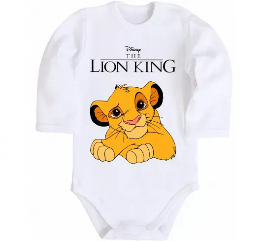 Дитячий бодік The Lion king Simba Білий фото