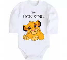 Детский боди The Lion king Simba Белый фото