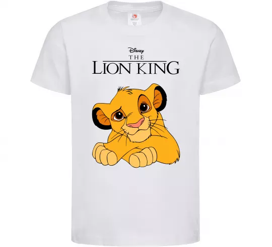 Дитяча футболка The Lion king Simba Білий фото