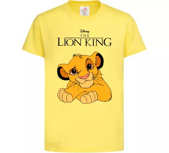 Дитяча футболка The Lion king Simba Лимонний фото