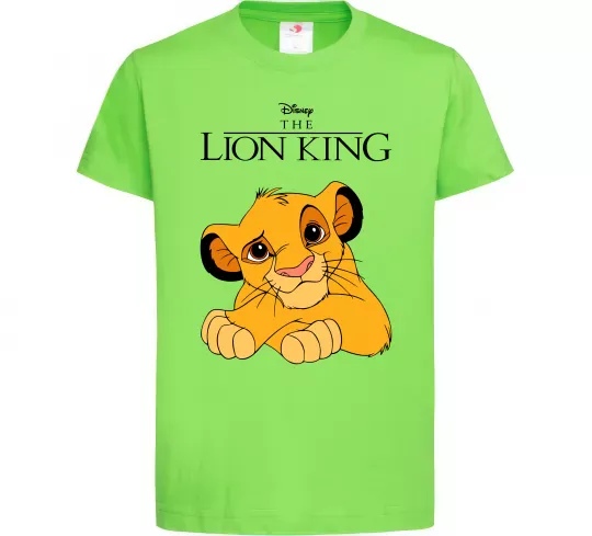 Дитяча футболка The Lion king Simba Лаймовий фото