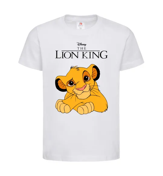 Детская футболка The Lion king Simba Белый фото