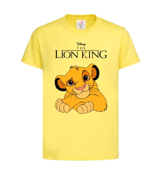 Детская футболка The Lion king Simba Лимонный фото