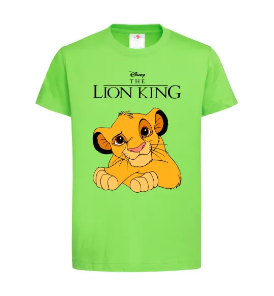 Детская футболка The Lion king Simba Лаймовый фото