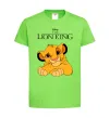 Детская футболка The Lion king Simba Лаймовый фото