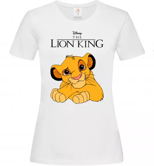 Жіноча футболка The Lion king Simba Білий фото