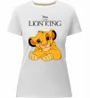 Женская премиум футболка The Lion king Simba Белый фото