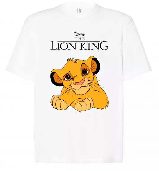 Футболка Оверсайз The Lion king Simba Белый фото