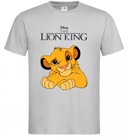 Мужская футболка The Lion king Simba Серый фото