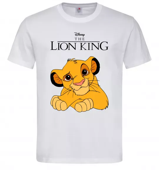Мужская футболка The Lion king Simba Белый фото