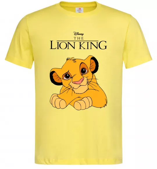 Мужская футболка The Lion king Simba Лимонный фото