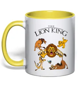 Чашка з кольоровою ручкою