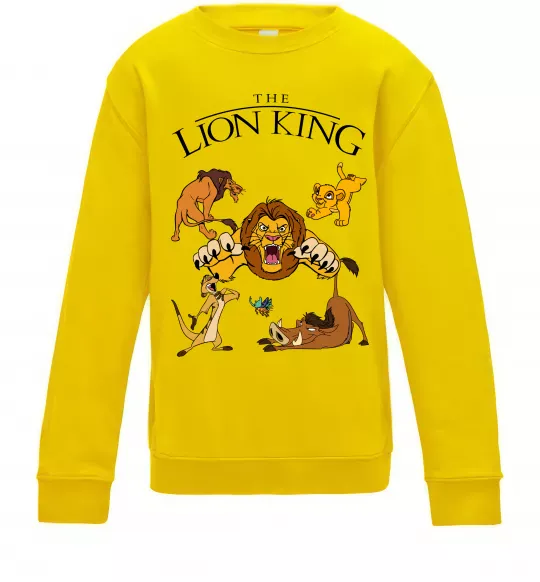 Дитячий світшот The Lion King set Сонячно жовтий фото