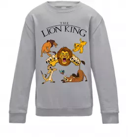 Детский Свитшот The Lion King set Серый меланж фото