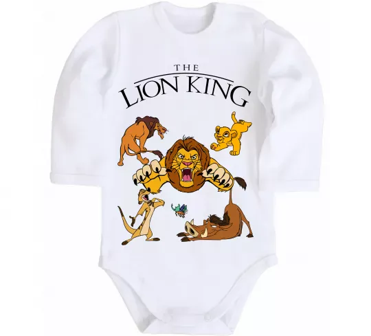 Детский боди The Lion King set Белый фото