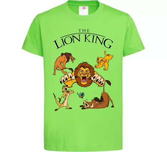 Дитяча футболка The Lion King set Лаймовий фото
