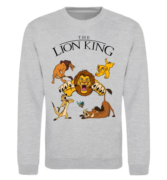 Свитшот The Lion King set Серый меланж фото