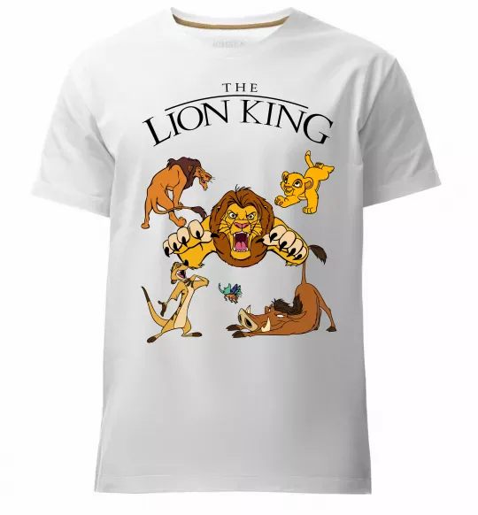 Мужская премиум футболка The Lion King set Белый фото