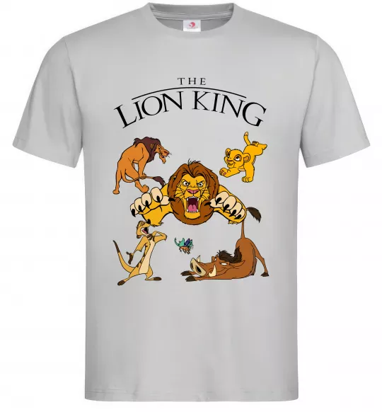 Чоловіча футболка The Lion King set Сірий фото