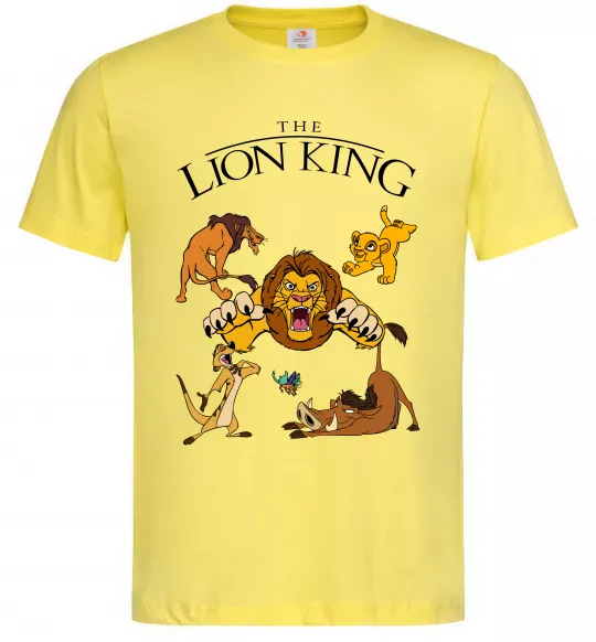Чоловіча футболка The Lion King set Лимонний фото