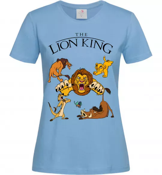 Жіноча футболка The Lion King set Блакитний фото